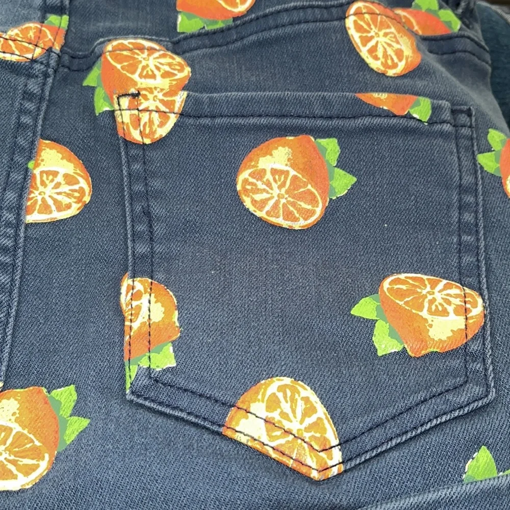 BDG Denim Urban Outfitters SoldOut Super High Waisted Shorts button fly Orange - Picture 8 of 10